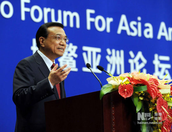 李克強(qiáng)在博鰲說，將推進(jìn)建立上海與香港股票市場交易的互聯(lián)互通