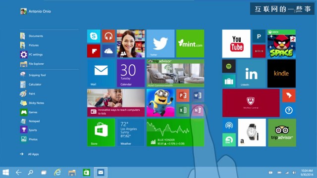 關(guān)于Win 10你必須知道的幾件事：“開始”回歸,互聯(lián)網(wǎng)的一些事