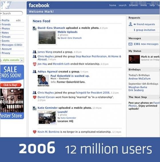 Facebook產(chǎn)品十年演進(jìn)路線,互聯(lián)網(wǎng)的一些事