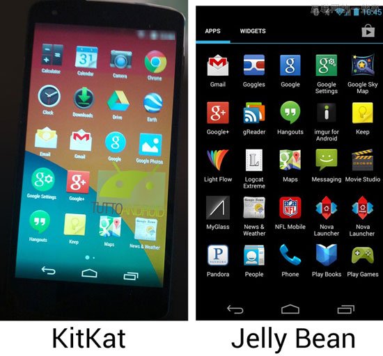 Android 4.4系統(tǒng)截圖曝光，黑色和藍(lán)色都不再是主色調(diào),互聯(lián)網(wǎng)的一些事