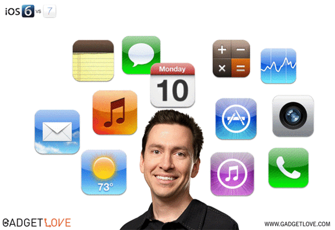 一圖告訴你 iOS 6 和 iOS 7 的區(qū)別,互聯(lián)網(wǎng)的一些事