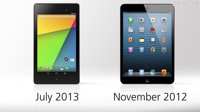 平板電腦對比：二代 Nexus 7 Vs. iPad mini,互聯(lián)網(wǎng)的一些事