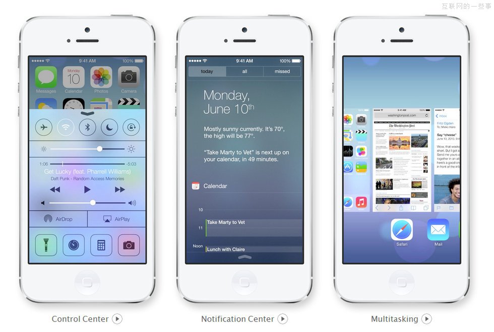 【多圖】蘋果iOS 7官方設(shè)計圖,互聯(lián)網(wǎng)的一些事