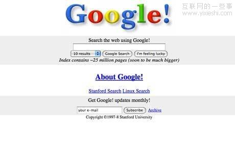 從谷歌到Y(jié)ouTube，20個最受歡迎網(wǎng)站初問世模樣,互聯(lián)網(wǎng)的一些事