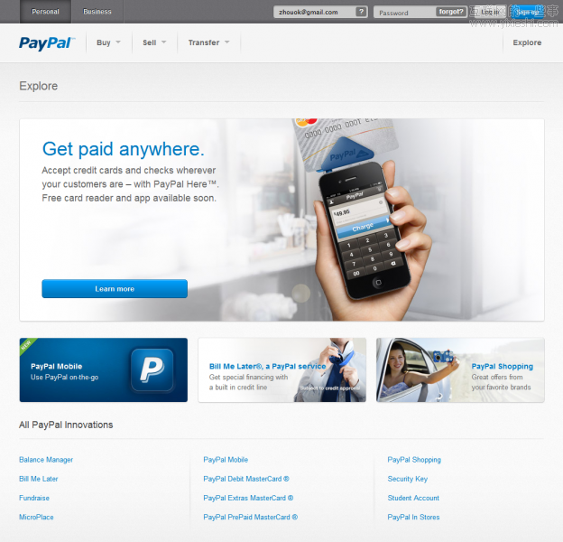 PayPal換裝記,互聯(lián)網(wǎng)的一些事