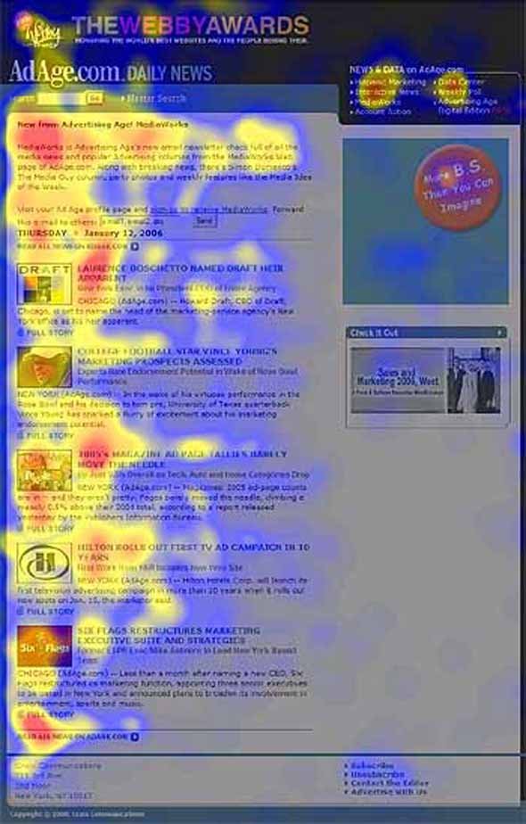 眼神追蹤:15幅圖揭示人們都關(guān)注什么?,互聯(lián)網(wǎng)的一些事