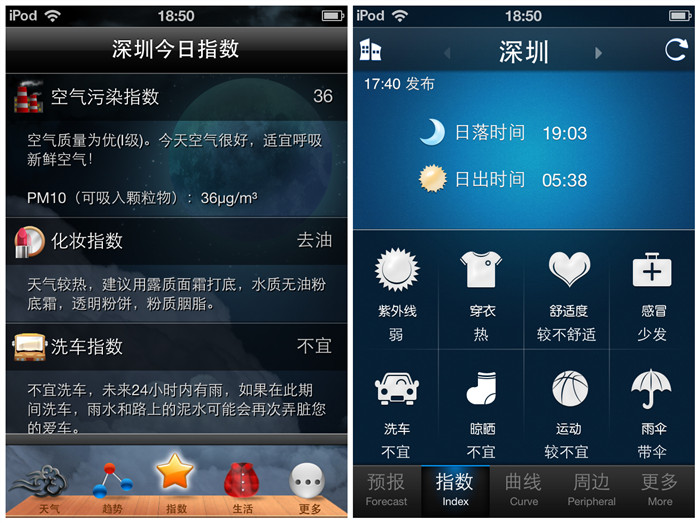 天氣應用評測：墨跡天氣VS天氣通,互聯(lián)網(wǎng)的一些事