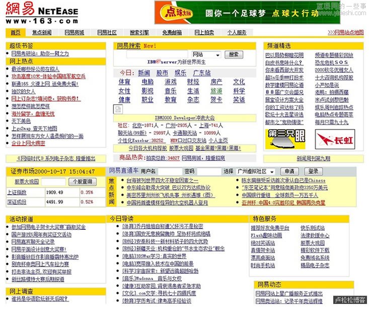 從網(wǎng)易首頁變化看互聯(lián)網(wǎng)15年變化,互聯(lián)網(wǎng)的一些事